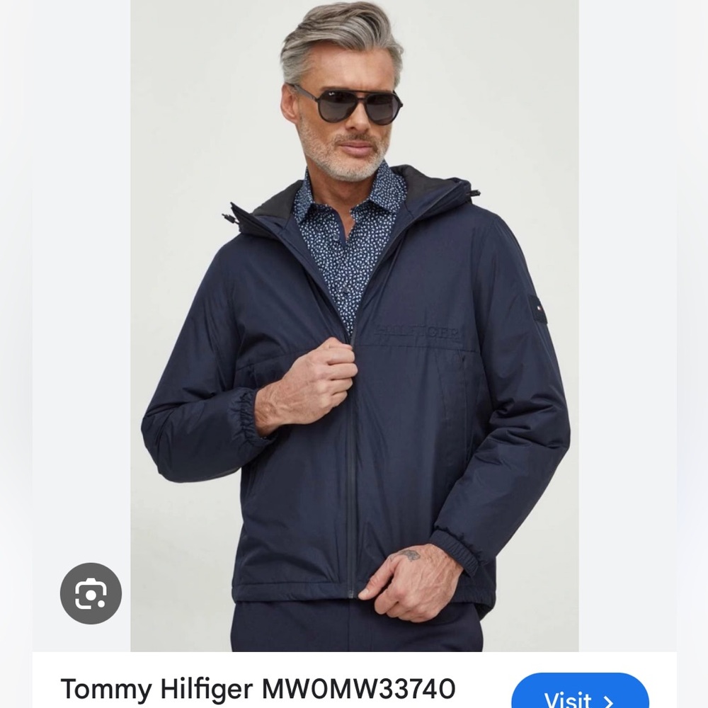 Tommy Hilfiger Men's Dark Blue Performance Jacket size Small